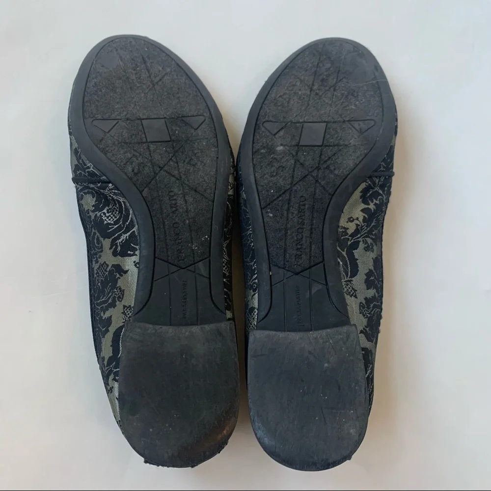 Franco Sarto smoking loafers Jacquard Print size 6.5